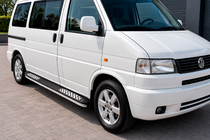 Volkswagen T4 Caravelle/Multivan 1990–2003 Bočne stopnice Tayga V2 (2 kosa, aluminij) fotografija 1