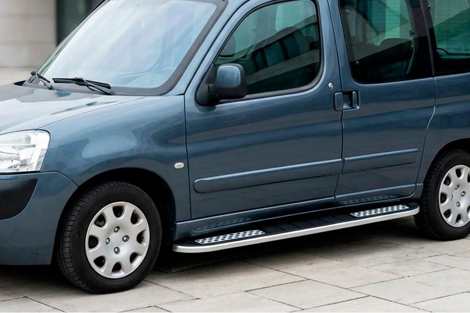 Peugeot Partner 1996–2008 Bočne stopnice Tayga V2 (2 kosa, aluminij) Image