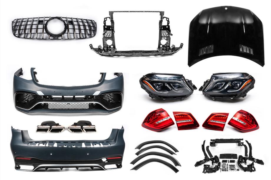 Mercedes GL/GLS razred X166 2012–2019 Facelift komplet za predelavo iz GL v GLS63 AMG (V2, nekateri originalni deli) Image