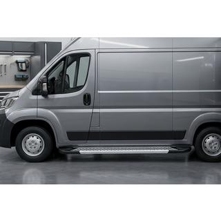 Bočne stopnice New Vision Grey (2 kos, aluminij) Citroen Jumper 2007–2025 fotografija 1