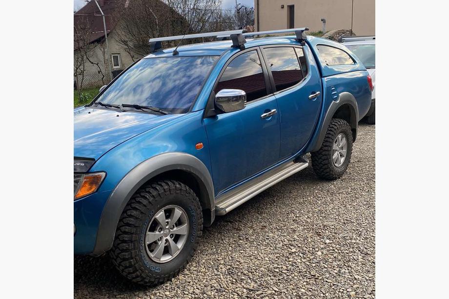 Mitsubishi L200 2006–2015 Prečke za gladko streho (2 kos, Asaf V4) Image