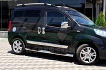Fiat Fiorino/Qubo 2008–2024 Okrasna letev vrat (4 kosi, nerjaveče jeklo) OmsaLine - italijansko nerjavno jeklo fotografija 7