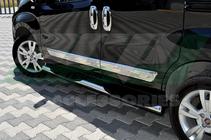 Fiat Fiorino/Qubo 2008–2024 Okrasna letev vrat (4 kosi, nerjaveče jeklo) OmsaLine - italijansko nerjavno jeklo fotografija 8