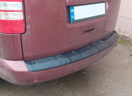 Volkswagen Caddy 2010–2015 Kromirana obloga zadnjega odbijača (ABS) fotografija 8