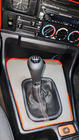 BMW serija 5 E34 1988–1995 OEM prestavni gumb (umetno usnje, črn, gladek) fotografija 5