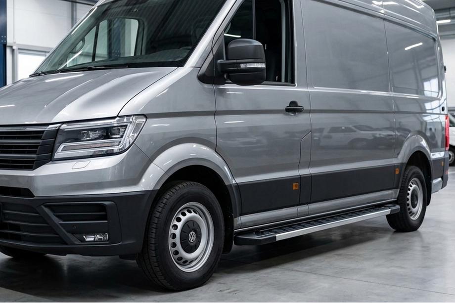 Man TGE 2017– Bočne stopnice RedLine V1 (2 kos, aluminij) Dolga/Ekstra dolga Image
