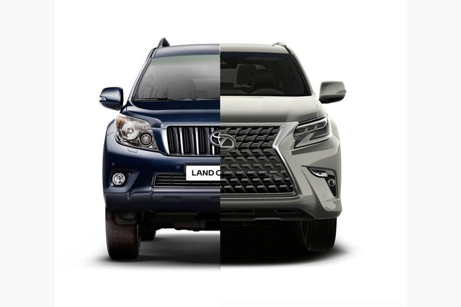 Toyota Land Cruiser Prado 150 2009–2023 Facelift komplet za Lexus GX460 2020 Fotografija 15