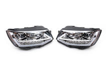 Volkswagen T6 2015–2024 Sprednji žarometi z LED lučmi 2015-2019 (Silver, 2 kos) fotografija 2