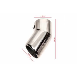 Nastavek za izpuh (nerjavno jeklo) Toyota Land Cruiser 200 2007–2021 fotografija 1