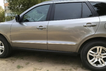 Hyundai Santa Fe 2 2006–2012 Okrasna letev vrat (4 kosi, nerjaveče jeklo) fotografija 1