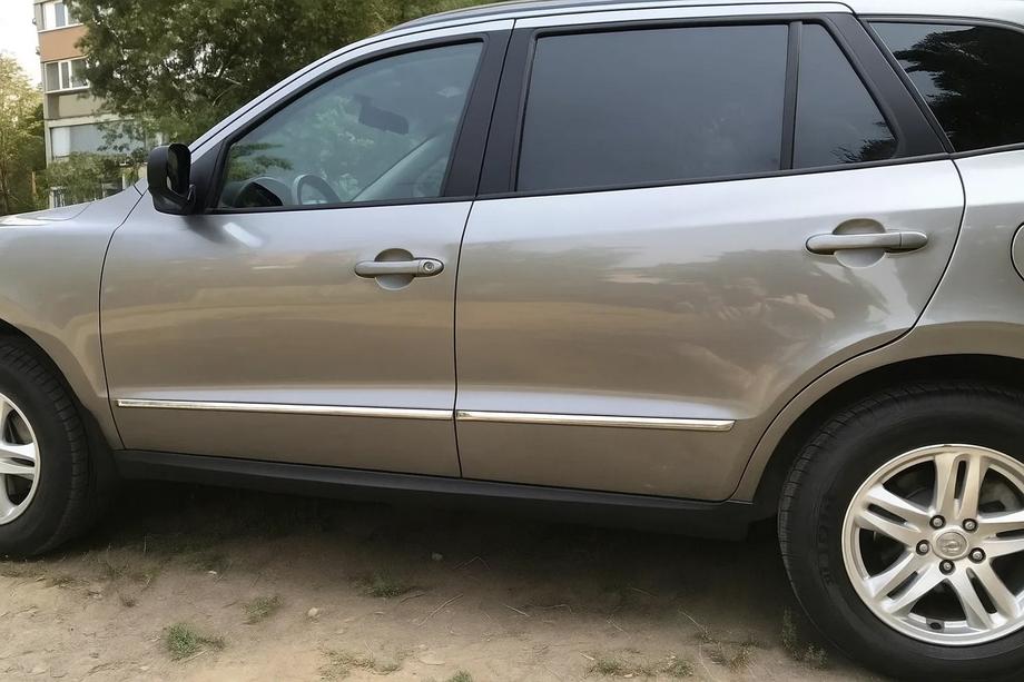 Hyundai Santa Fe 2 2006–2012 Okrasna letev vrat (4 kosi, nerjaveče jeklo) Image