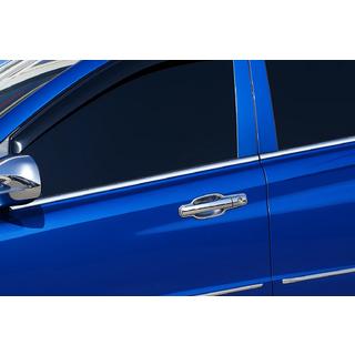 Letve za stranska okna PickUp (4 kosi, inox) SsangYong Action 2005–2018