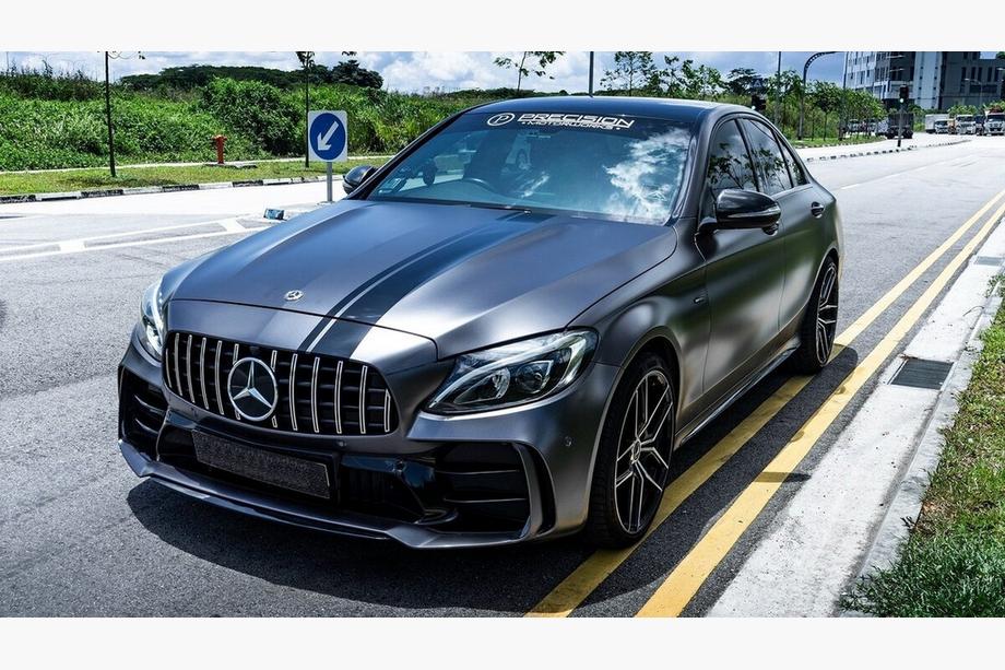 Mercedes C-class W205 2014–2021 Komplet bodykita s polnim zadnjim odbijačem (dizajn Black Mamba C63GT) Fotografija 1