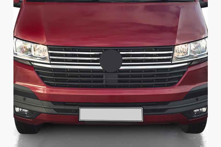 Volkswagen T6 2015–2024 Kromirane letve za masko 2019+ (4 kos, nerjaveče jeklo) Image