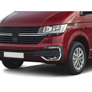 Kromirani okvirji meglenk 2019+ (4 kos, nerjavno jeklo) Volkswagen T6 2015–2024 fotografija 1