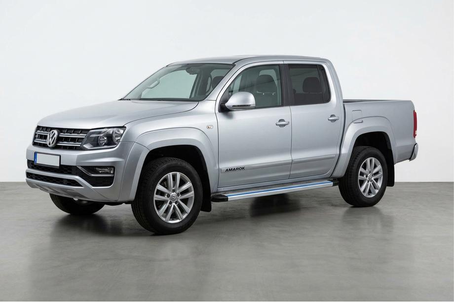 Volkswagen Amarok 2010–2022 Stranske stopnice Maya Blue-Grey (2 kosa, aluminij) Image