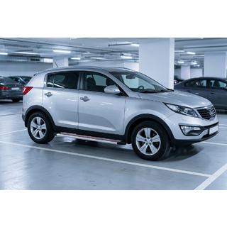 Bočne stopnice Maya Red-Grey (2 kos, aluminij) Kia Sportage 2010–2015 fotografija 1