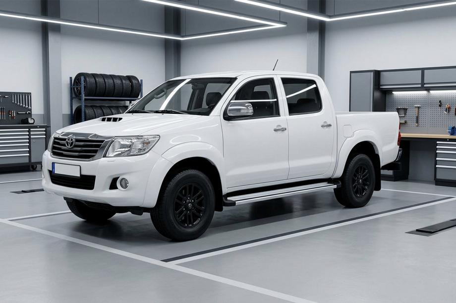 Toyota Hilux 2006–2015 Bocni pragovi Maya V4 (2 kos, aluminij) Image