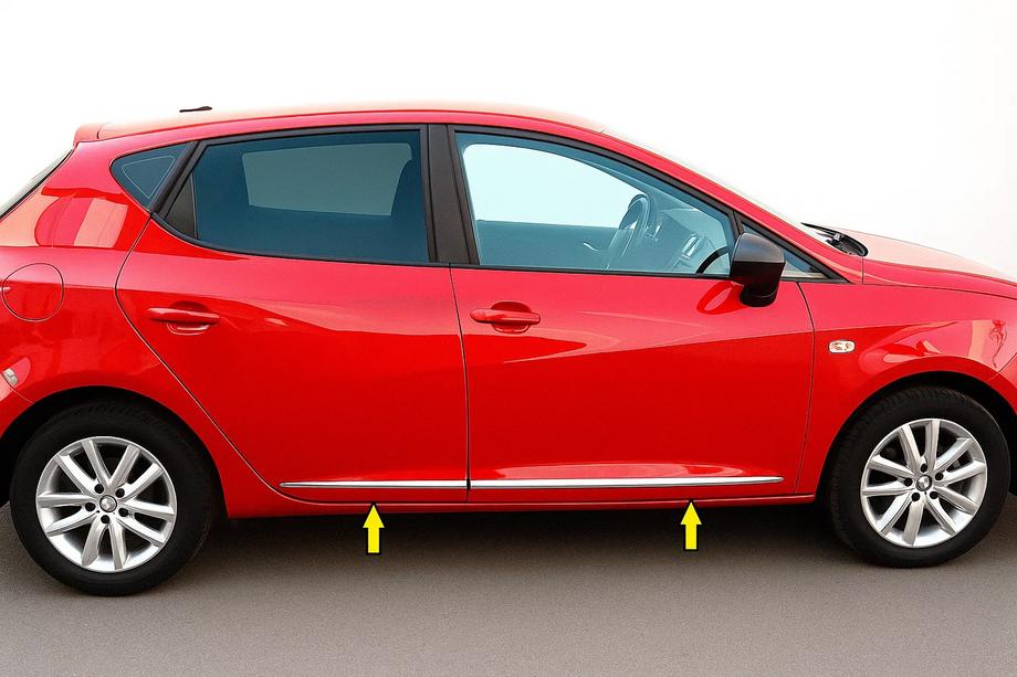 Seat Ibiza 2017– Letvice za vrata (4 kosi, nerjaveče jeklo) Image