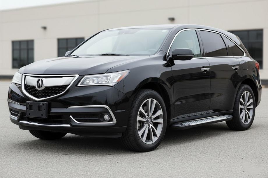 Acura MDX 2013–2020 Stranske stopnice Allmond Grey (2 kosa, aluminij) Image