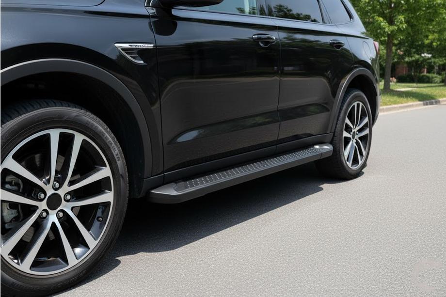 Acura MDX 2013–2020 Bočne stopnice Allmond Black (2 kosa, aluminij) Image
