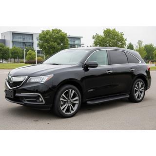 Stranski pragovi Tayga Black (2 kos, aluminij) Acura MDX 2013–2020 fotografija 1