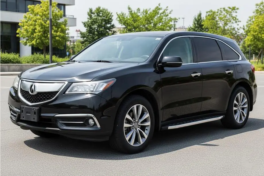 Acura MDX 2013–2020 Stranske stopnice BlackLine (2 kos, aluminij) Image
