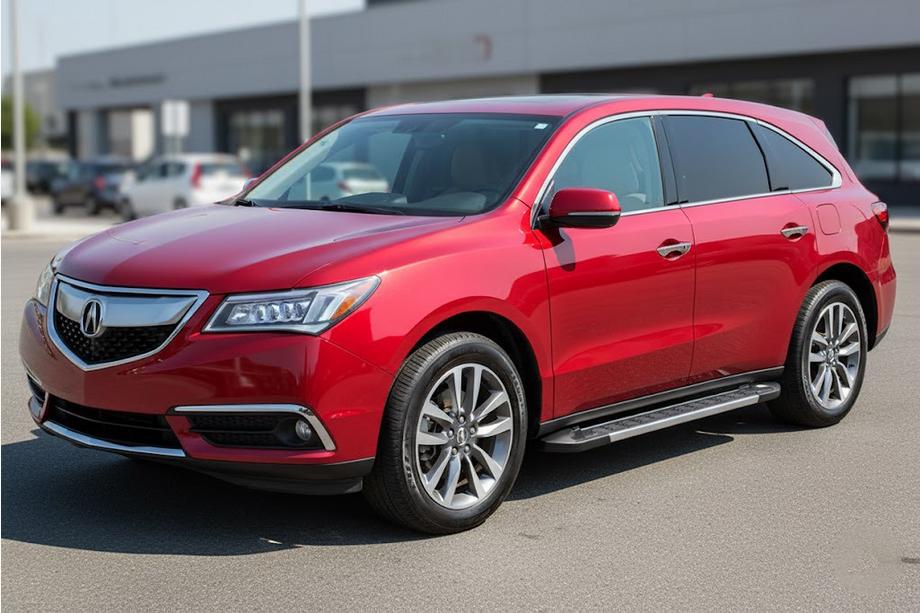 Acura MDX 2013–2020 Stranske stopnice RedLine V1 (2 kos, aluminij) Image