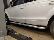 Audi Q7 2005–2015 Mevsim Grey bočne stopnice (2 kos, aluminij) fotografija 2