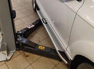 Audi Q7 2005–2015 Mevsim Grey bočne stopnice (2 kos, aluminij) fotografija 1