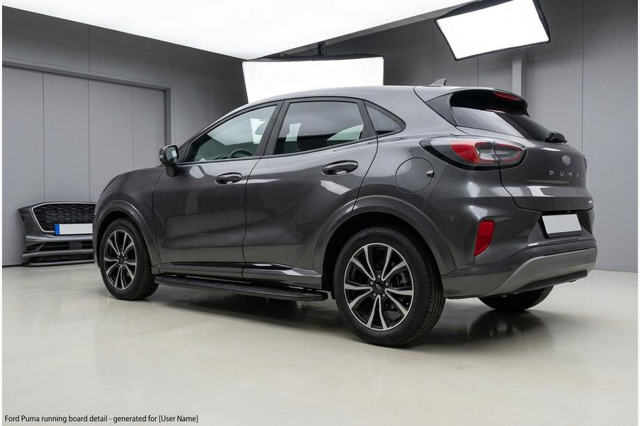 Ford Puma 2019– Stranski pragovi Tayga Black (2 kos, aluminij) Image