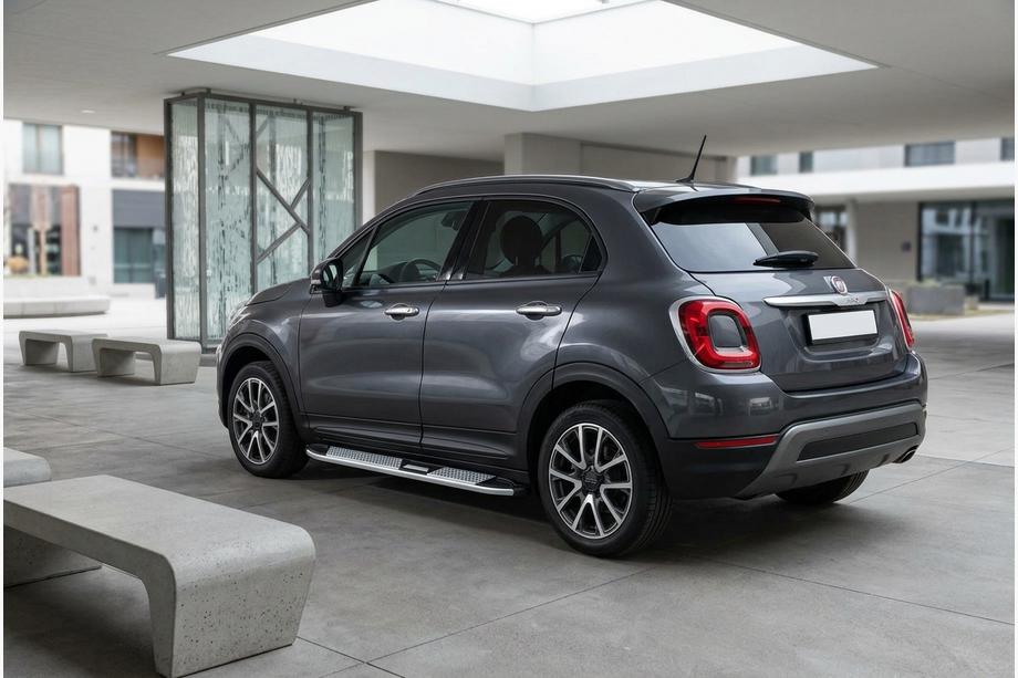 Fiat 500X 2014–2024 Mevsim Grey bočne stopnice (2 kos, aluminij) Image
