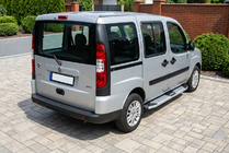 Fiat Doblo I 2005–2010 Mevsim Grey bočne stopnice (2 kos, aluminij) fotografija 1