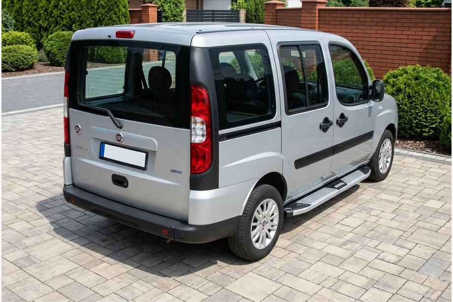 Fiat Doblo I 2005–2010 Mevsim Grey bočne stopnice (2 kos, aluminij) Image