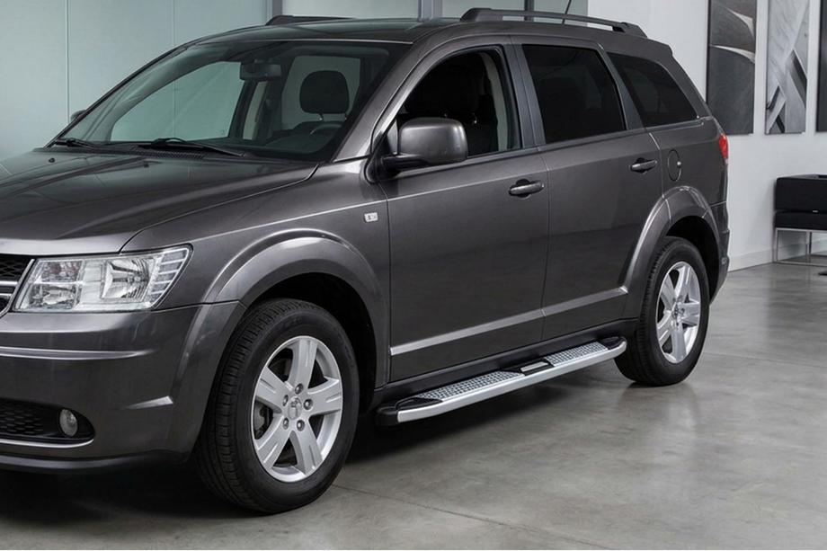Fiat Freemont 2011–2016 Mevsim Grey bočne stopnice (2 kos, aluminij) Image