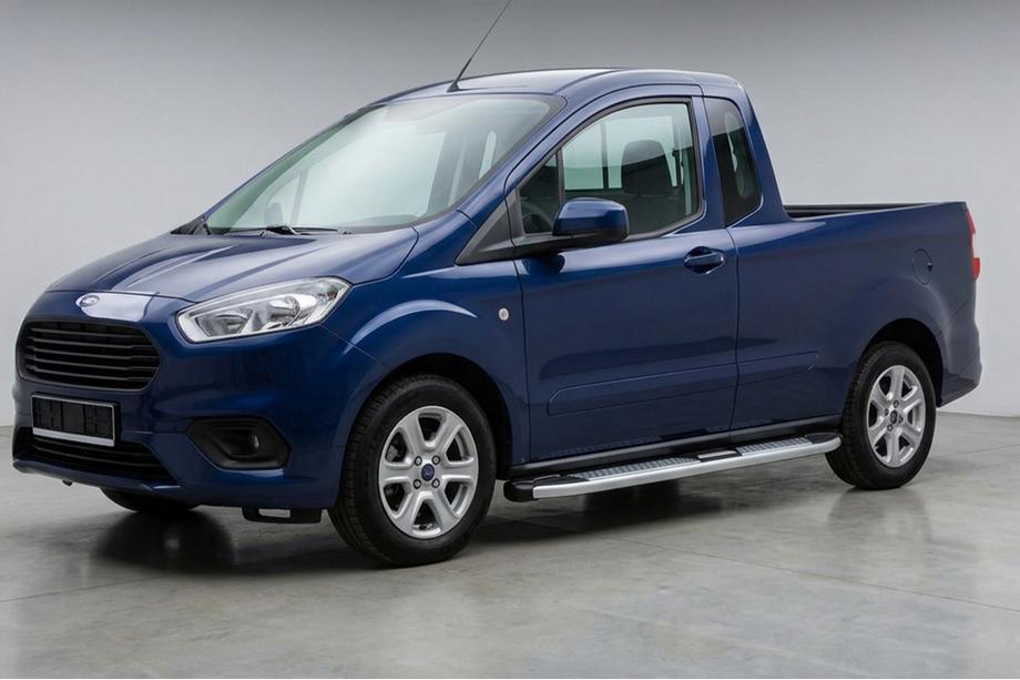 Ford Courier 2014–2023 Mevsim Grey bočne stopnice (2 kos, aluminij) Fotografija 1