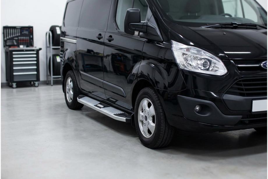 Ford Custom 2013–2022 Mevsim Grey bočne stopnice (2 kos, aluminij) Image