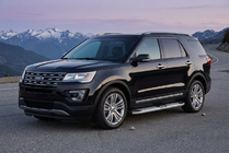 Ford Explorer 2011–2019 Mevsim Grey bočne stopnice (2 kos, aluminij) fotografija 1