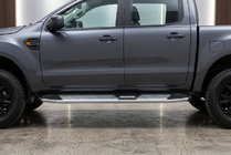 Ford Ranger 2007–2011 Mevsim Grey bočne stopnice (2 kos, aluminij) fotografija 1