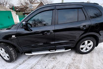 Hyundai Santa Fe 2 2006–2012 Mevsim Grey bočne stopnice (2 kos, aluminij) fotografija 4