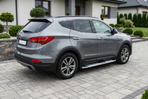Hyundai Santa Fe 3 2012–2018 Mevsim Grey bočne stopnice (2 kos, aluminij) fotografija 1
