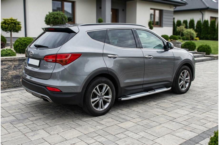 Hyundai Santa Fe 3 2012–2018 Mevsim Grey bočne stopnice (2 kos, aluminij) Image