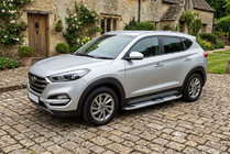 Hyundai Tucson TL 2016–2021 Mevsim Grey bočne stopnice (2 kos, aluminij) fotografija 1