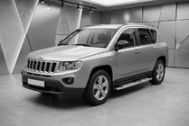Jeep Compass 2006–2016 Mevsim Grey bočne stopnice (2 kos, aluminij) fotografija 1