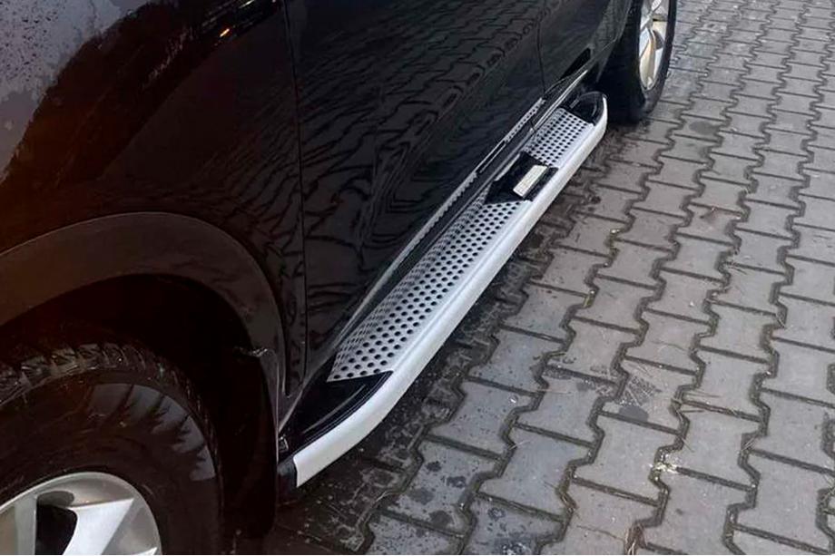 Kia Sorento III UM 2014–2020 Mevsim Grey bočne stopnice (2 kos, aluminij) Fotografija 4