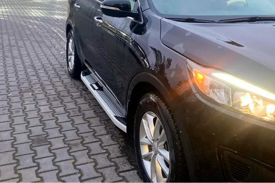 Kia Sorento III UM 2014–2020 Mevsim Grey bočne stopnice (2 kos, aluminij) Fotografija 1