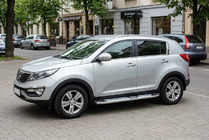 Kia Sportage 2010–2015 Mevsim Grey bočne stopnice (2 kos, aluminij) fotografija 1