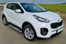 Kia Sportage 2015–2021 Mevsim Grey bočne stopnice (2 kos, aluminij) fotografija 4