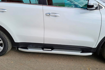 Kia Sportage 2015–2021 Mevsim Grey bočne stopnice (2 kos, aluminij) fotografija 1