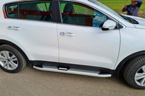 Kia Sportage 2015–2021 Mevsim Grey bočne stopnice (2 kos, aluminij) fotografija 6